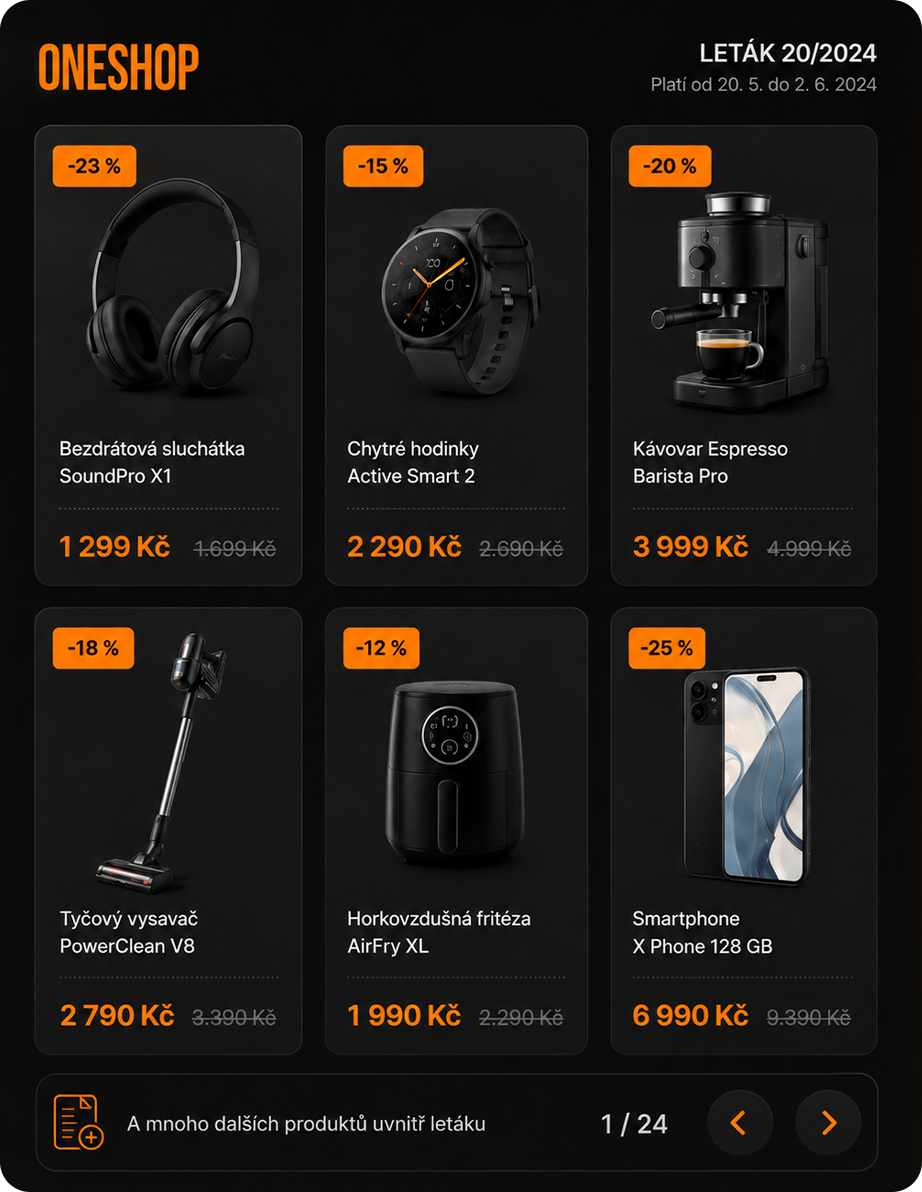 Aktuální leták ONESHOP